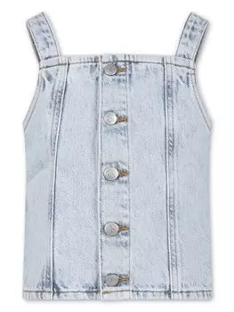Джинсовый топ без рукавов Calvin Klein Kids, синий