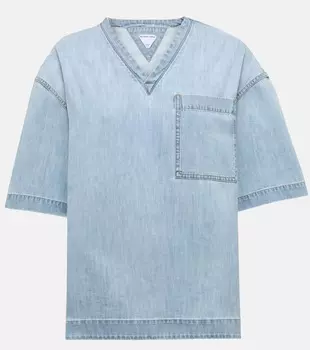 Джинсовый топ Bottega Veneta, синий