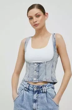 Джинсовый топ Calvin Klein Jeans, синий