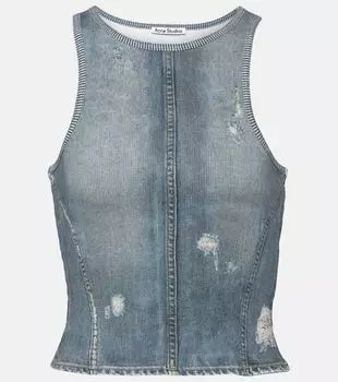 Джинсовый топ Elaia Acne Studios, синий