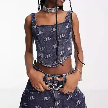 Джинсовый топ Jaded London, синий