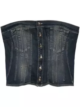 Джинсовый топ-корсет ACT N1, синий