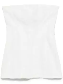 Джинсовый топ мини без бретелей Mnot, белый