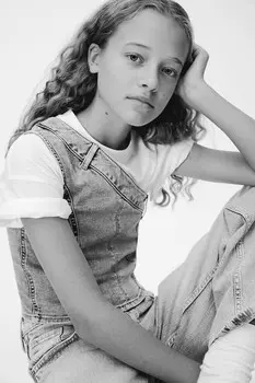 Джинсовый топ на одно плечо H&M, синий