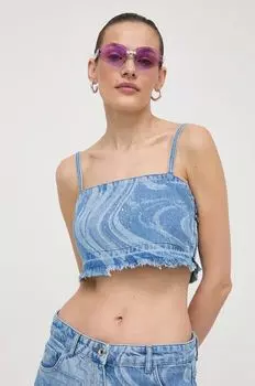 Джинсовый топ Patrizia Pepe, синий