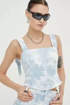 Джинсовый топ Resume, синий