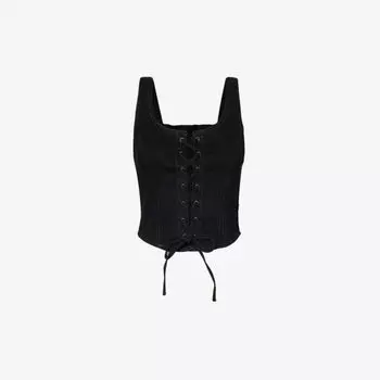 Джинсовый топ узкого кроя Levi's x Barbie Ferreira Levis, цвет melody dark