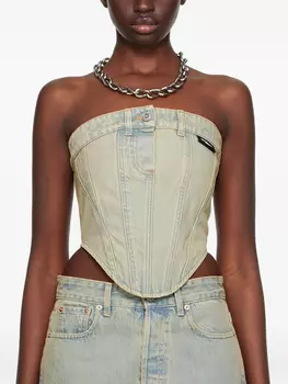 Джинсовый топ VETEMENTS, синий