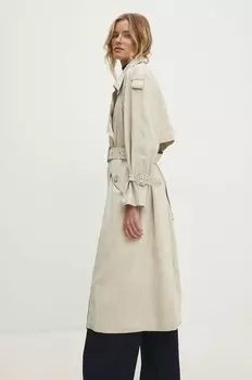 Джинсовый тренч Answear Lab, бежевый