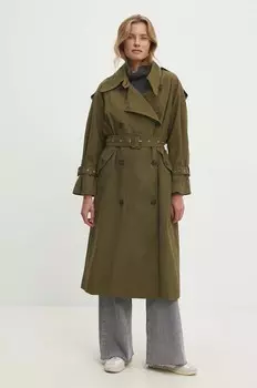 Джинсовый тренч Answear Lab, зеленый