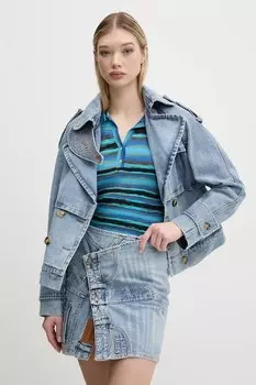 Джинсовый тренч ONTARIO Desigual, синий