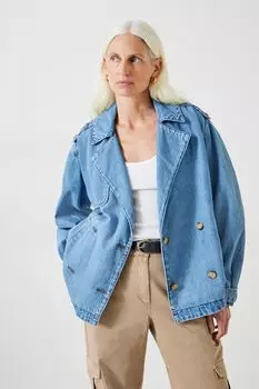 Джинсовый тренч Yasmin Hush, синий