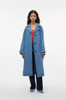 Джинсовый тренчкот Vero Moda, синий