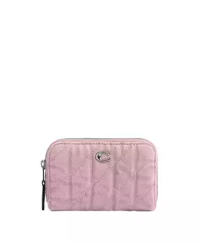 Джинсовый универсальный кошелек на молнии Essential Zip Around Card Case Wallet COACH, розовый