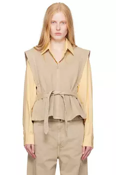 Джинсовый верх хабит Lemaire, бежевый