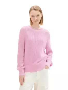 Джинсовый вязаный свитер TOM TAILOR с трикотажной структурой Tom Tailor Denim, цвет Soft Summer Pink