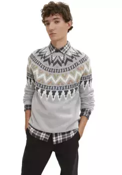 Джинсовый вязаный свитер TOM TAILOR Tom Tailor Denim, цвет Grey Based