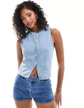 Джинсовый жилет ASOS DESIGN