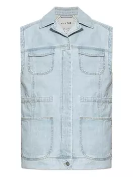 Джинсовый жилет без рукавов MUNTHE, синий