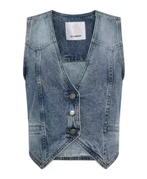 Джинсовый жилет блейзер 35283 из денима Co'Couture, синий