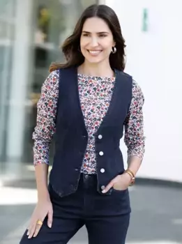 Джинсовый жилет Classic Basics, синий