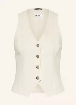 Джинсовый жилет Closed, экрю
