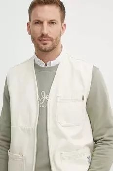 Джинсовый жилет ELM UTILTY VEST Pepe Jeans, бежевый