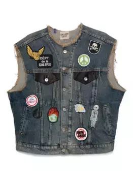 Джинсовый жилет GALLERY DEPT., синий