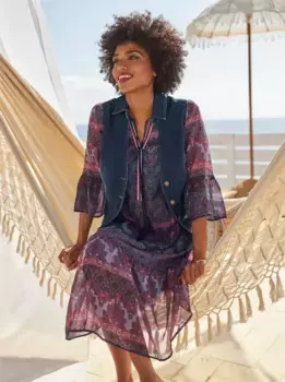 Джинсовый жилет Heine, синий