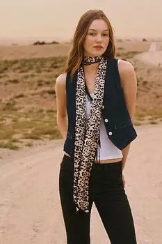 Джинсовый жилет Pilcro, деним/темный