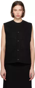 Джинсовый жилет с Y-образным вырезом LEMAIRE