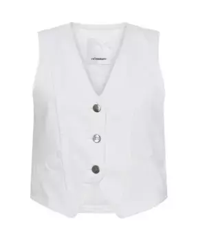 Джинсовый жилет Vikacc Co'Couture, белый