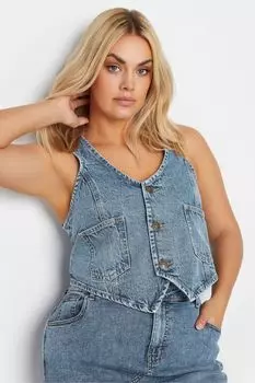 Джинсовый жилет Yours, синий