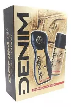 Джинсовый, Золотой, набор косметики, 2 шт., Denim