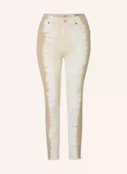 Джинсы 7/8 cropped high rise с моделирующим эффектом Item M6, белый