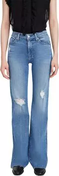 Джинсы 7 For All Mankind Dojo Trousers Cut Hem in Adlphi Destroy, цвет Adlphi Destroy