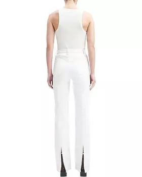 Джинсы 7 For All Mankind Easy Boot Centerback Split in Ecru, экрю