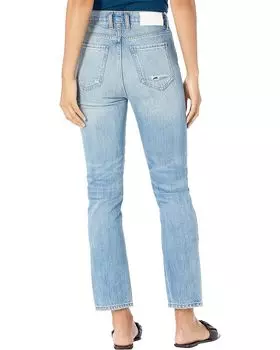 Джинсы 7 For All Mankind Easy Slim Cropped in Palma Rosa/Destroy, цвет Palma Rosa/Destroy