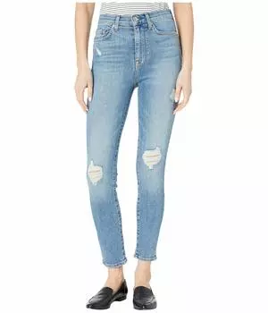 Джинсы 7 For All Mankind, High-Waist Ankle Skinny in Sloane Vintage with Destroy