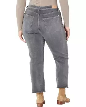 Джинсы 7 For All Mankind High-Waist Slim Kick Frayhem in Luxe Vintage Cher Grey, цвет Luxe Vintage Cher Grey