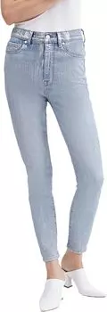 Джинсы 7 For All Mankind High-Waist Ankle Skinny in Aspen Foil, цвет Aspen Foil