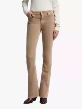 Джинсы 7 For All Mankind High Waist Ali Flared, бежевый