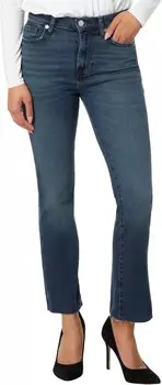 Джинсы 7 For All Mankind High-Waist Slim Kick with Cut Hem in Blueland, цвет Blueland