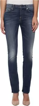 Джинсы 7 For All Mankind Kimmie Straight in Slim Illusion Aggressive Atlas Blue, цвет Slim Illusion Aggressive Atlas Blue