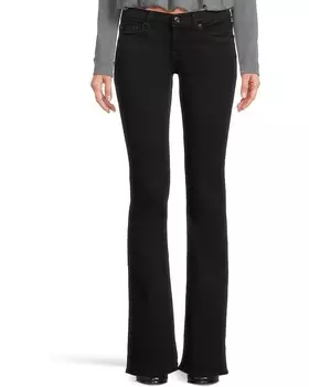 Джинсы 7 For All Mankind Original Bootcut Jeans in Rinsed Black, цвет RinsdBlack