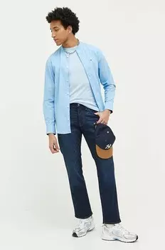 Джинсы Abercrombie & Fitch Athletic Straight, темно-синий