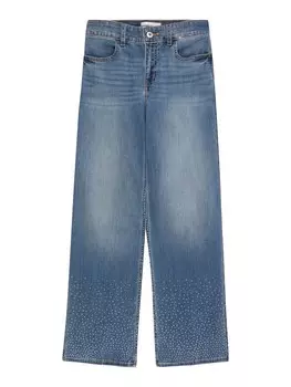 Джинсы Abercrombie & Fitch Wide leg Jeans, синий деним