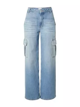 Джинсы ABOUT YOU x Toni Garrn Wide leg Cargo Jeans Ella, синий деним