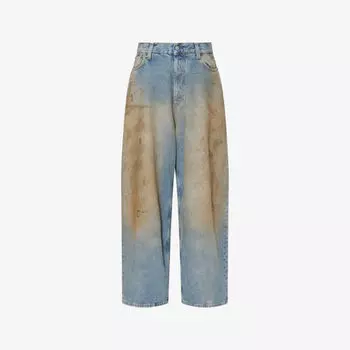 Джинсы Acne Studios Penicillin с широкими штанинами, синий