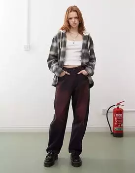 Джинсы Adidas Originals Adilenium Season 3 красного цвета